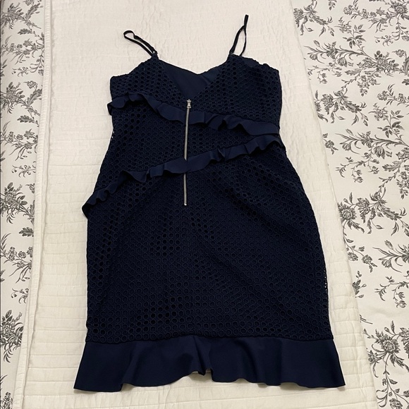 Bardot Fae Lace Dress in Deep Navy - Picture 3 of 6